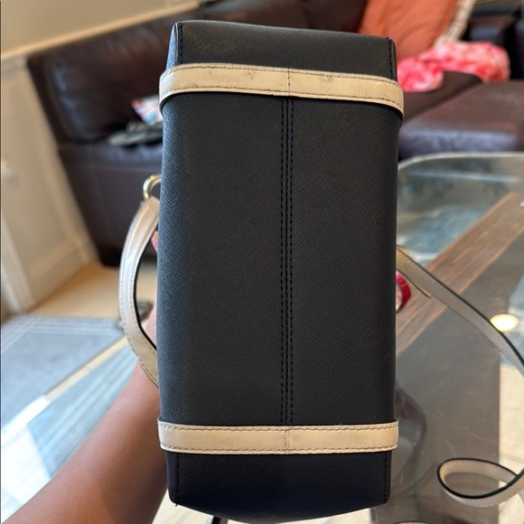 Michael Kors Satchel with Textured Leather and Gold Hardware - Picture 12 of 14